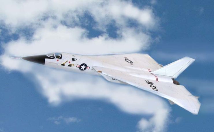 Artist's impression of the North American XF-108 Rapier