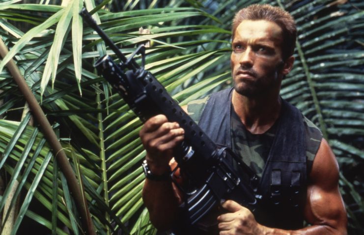 Arnold Schwarzenegger as Maj. Alan "Dutch" Schaefer in 'Predator'
