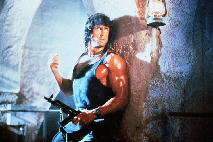 Sylvester Stallon as Rambo in 'Rambo III'