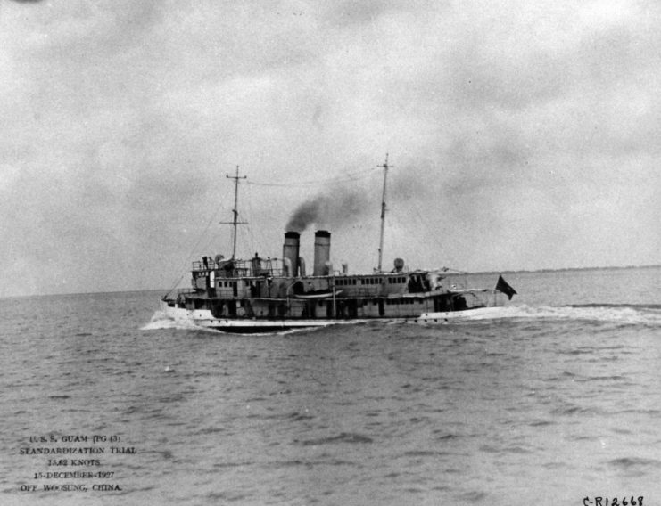 USS Guam (USS Wake) in 1928 