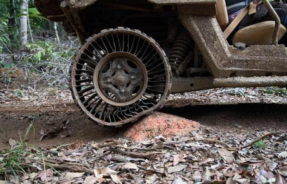 airless tire tested by Army at Yuma Proving Ground