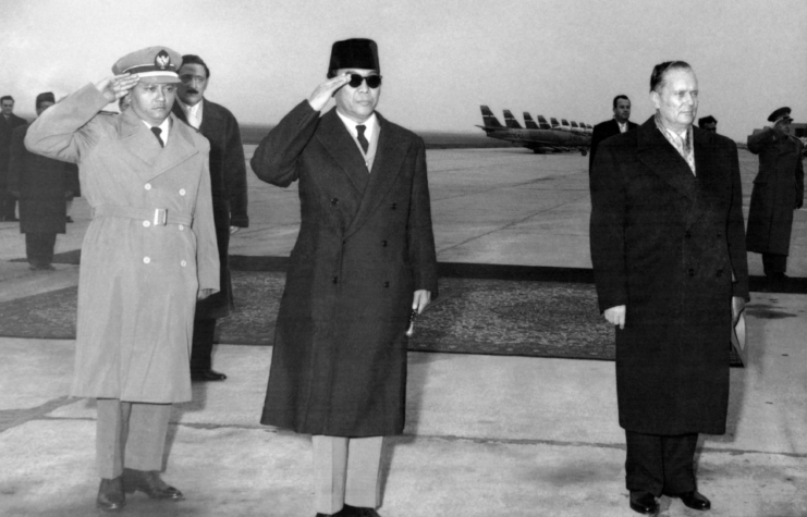 President Sukarno visits Yugoslavia