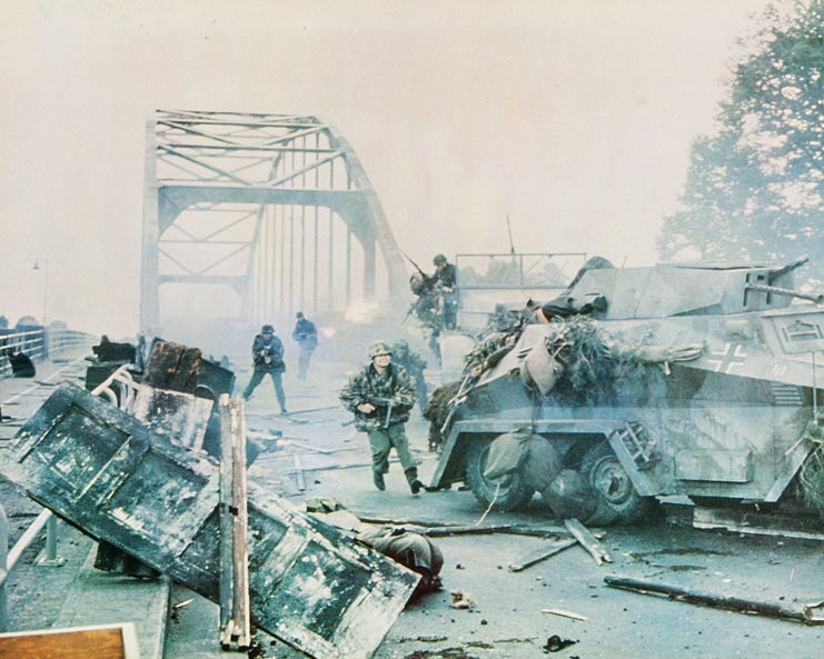 Scene from the 1977 movie A Bridge Too Far 