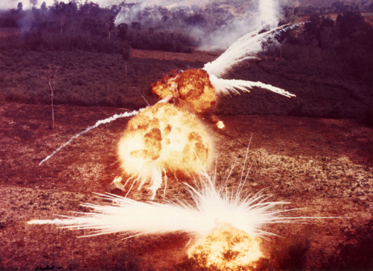 napalm being dropped in Vietnam