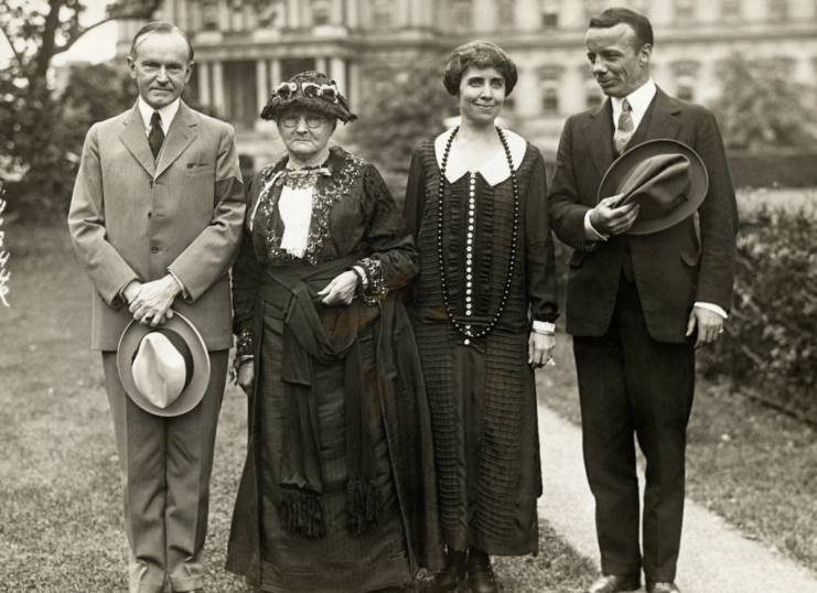 President Calvin Coolidge and Ted Roosevelt Jr. 