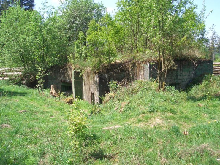 WWII bunker in the ground