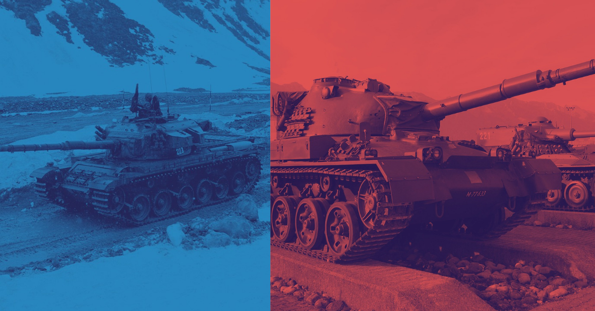 Photo Credits: Dölf Preisig/RDB/ullstein bild via Getty Images (Left) / Tank Museum Thun (Right)