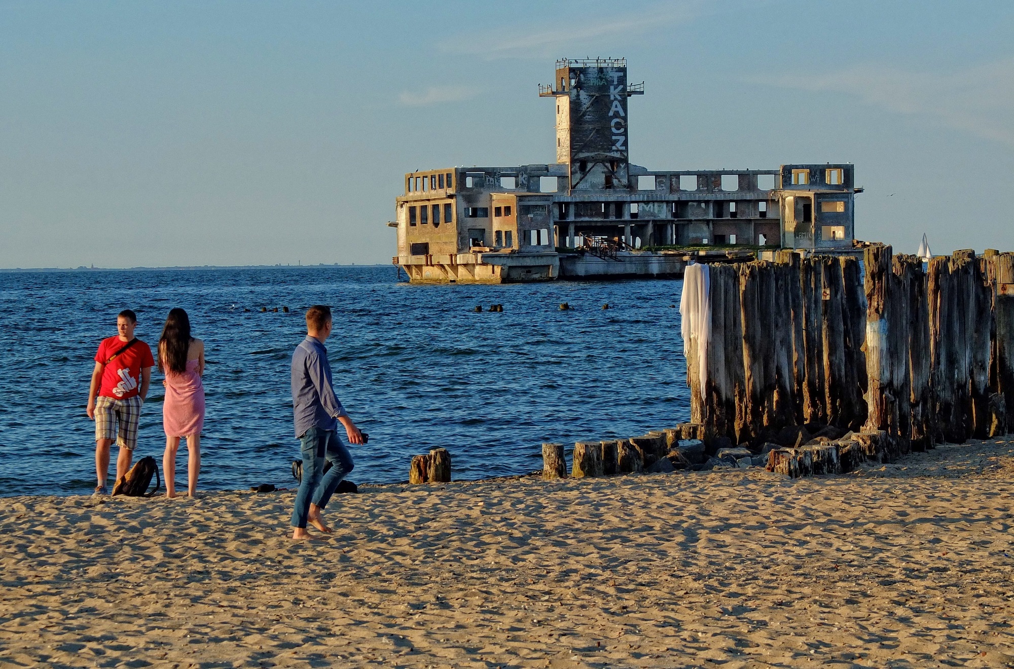 Gdynia, Poland 24th, June 2015 Pictured: Torpedownia - German nazi building of the torpedoes research centre, built on Polish terriery during the Second World War. Torpedownia was a torpedo assembly hall with devices for test shooting, built at the bottom of the basin, just a few hundred meters from the shore.  (Photo by NurPhoto/NurPhoto via Getty Images)