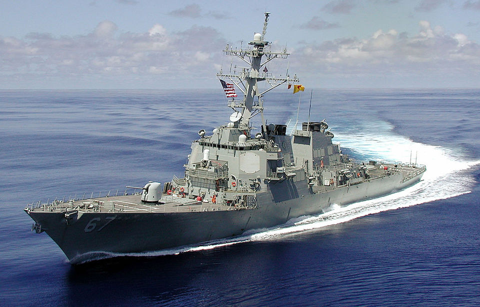 USS Cole at sea