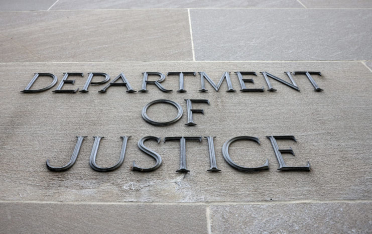 Exterior of the Department of Justice building