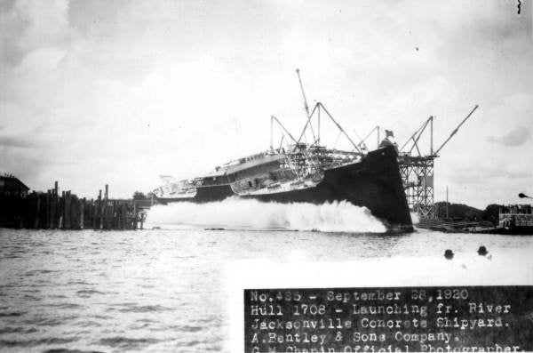 Launching of the SS Moffit