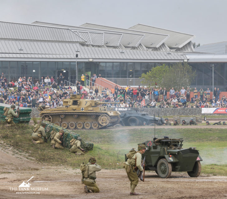 Battle re-enactment at TANKFEST 2021