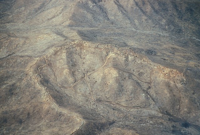 Aerial view of US positions at Old Baldy