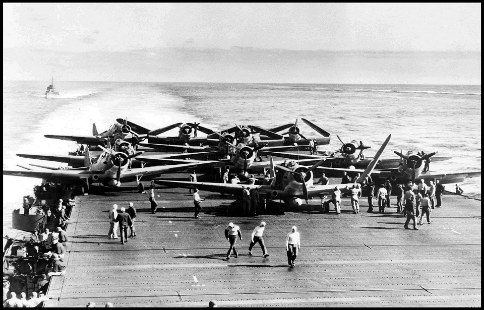 The Battle of Midway in the Pacific Theatre of Operations was one of the most important naval battles of World War II. Between 4 and 7 June 1942. (Photo by: Universal History Archive/Universal Images Group via Getty Images)