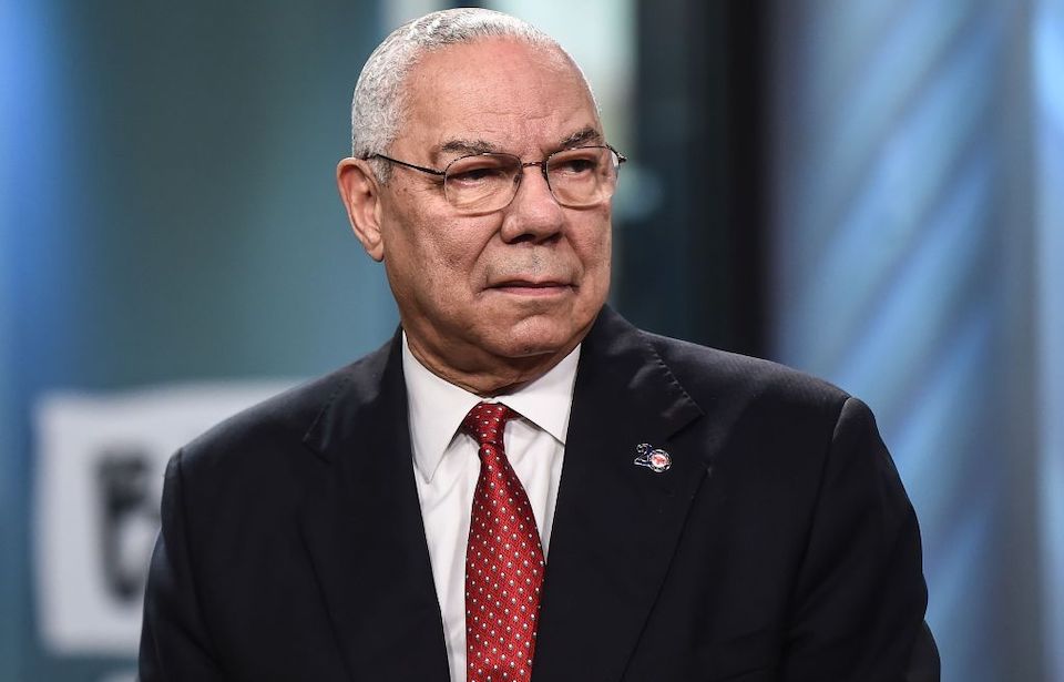 Close up of Colin Powell