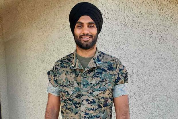 First Lieutenant Sukhbir Toor in uniform