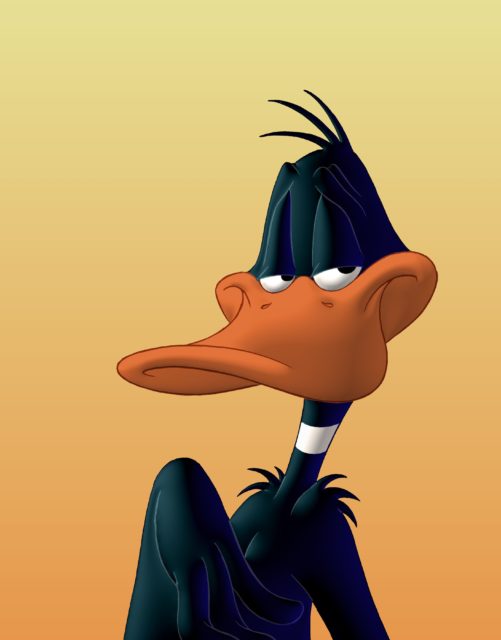 Promotional still of Daffy Duck for 'Looney Tunes: Back in Action'
