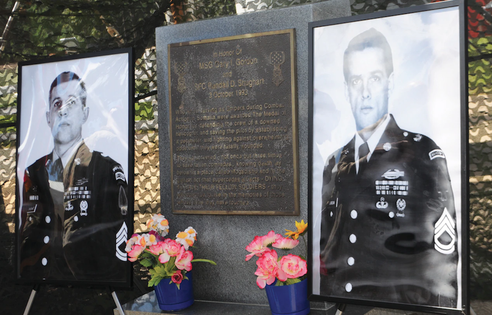 Memorial for Randall Shughart and Gary Gordon