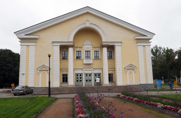 Theatre and cinema in the town of Sillimae in Estonia.