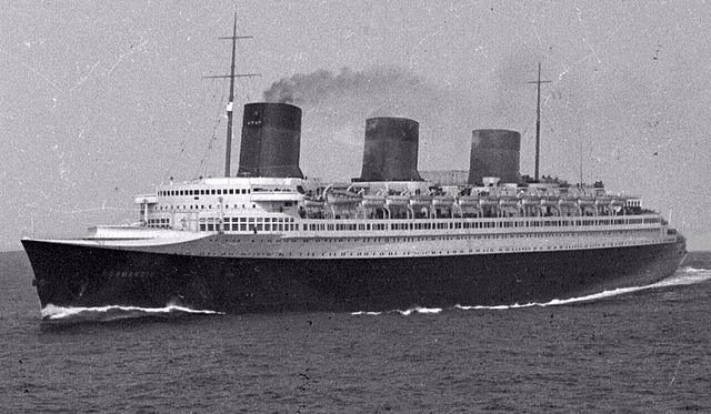 SS Normandie at sea