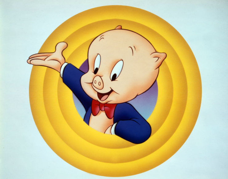 Promotional still of Porky Pig for 'The Porky Pig Show'