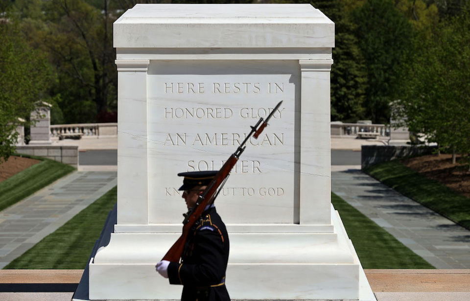 Sentinel guarding the Tomb of the Unknown Soldier