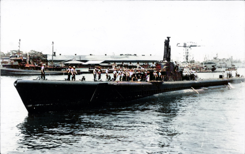 USS Tang Colorized