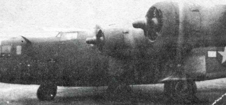 B-24D Liberator, known as "Satan's Hell Cats," on the runway