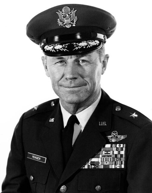 Military portrait of Chuck Yeager