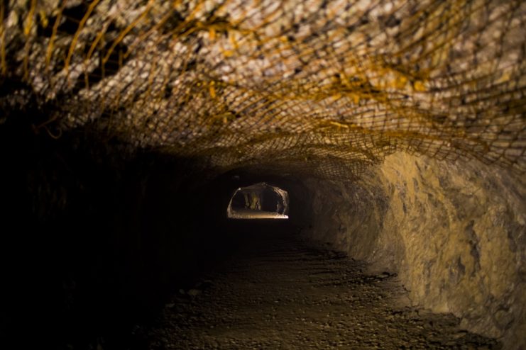 Tunnel in the underground city of Riese