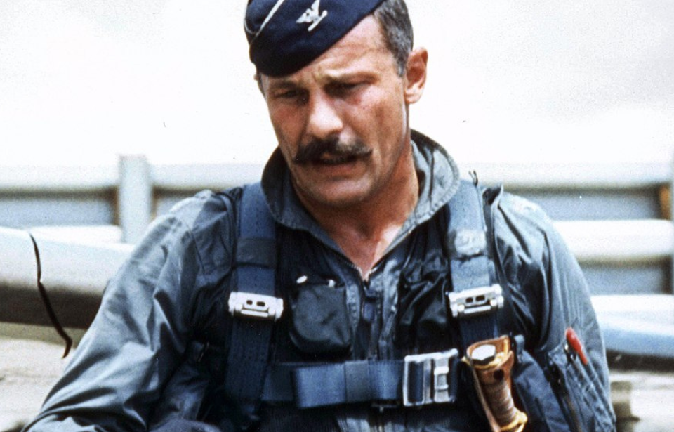 Robin Olds in his pilots' gear