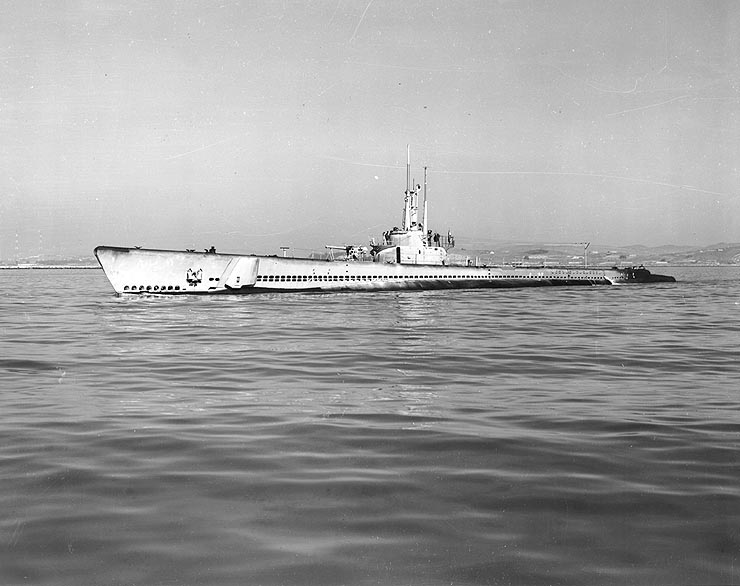 The USS Balao at sea
