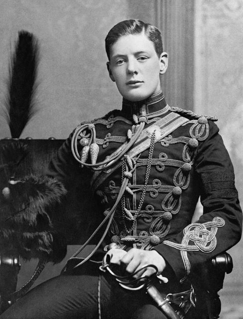 Military portrait of Winston Churchill