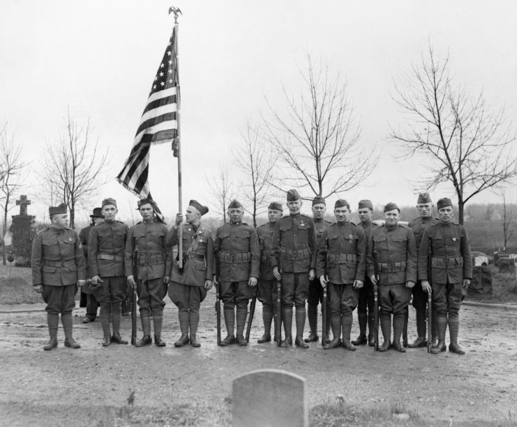 WWI Uniforms warn by veterans