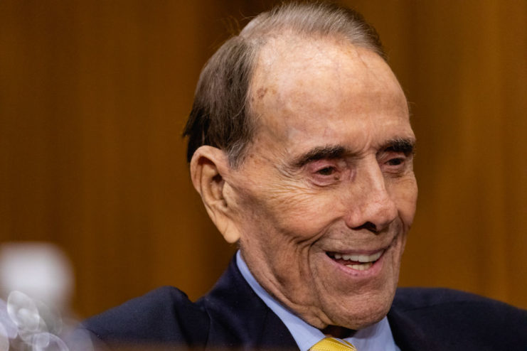 Bob Dole smiling