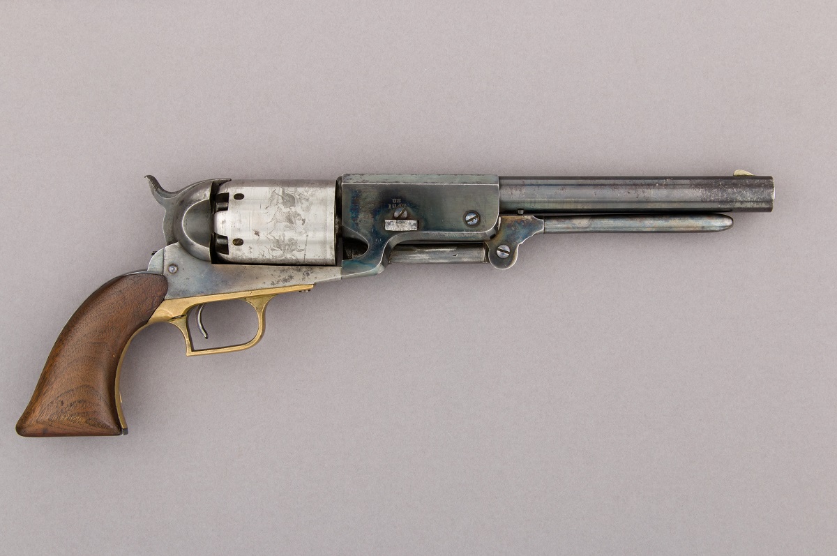 Colt Walker Percussion Revolver, serial no. 1017, American, Whitneyville, Connecticut, 1847. Artist Eli Whitney. (Photo by Heritage Art/Heritage Images via Getty Images)