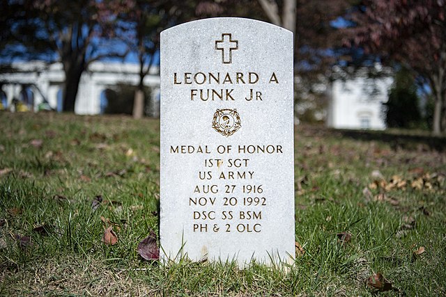 Leonard Funk Jr.'s gravestone