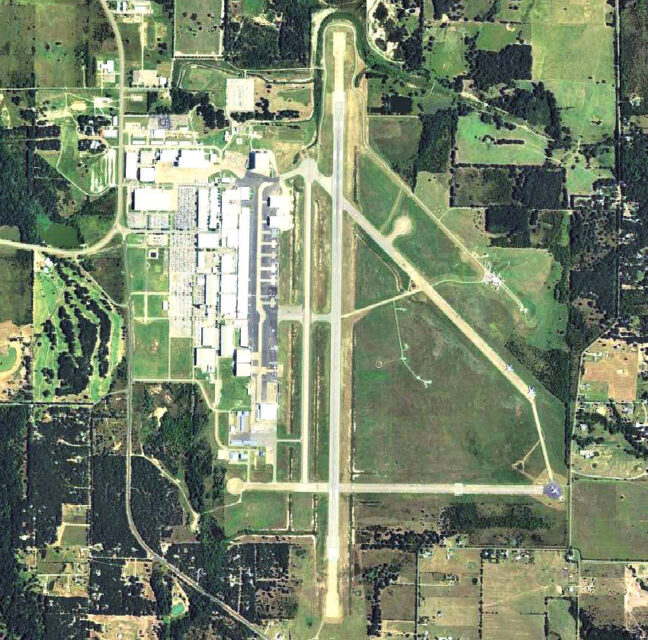 Aerial view of Majors Airport