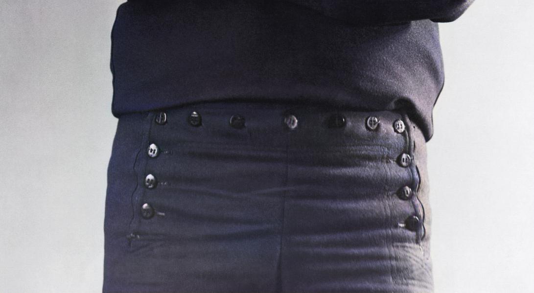 Navy Uniform With Traditional 13 Buttons on Pants