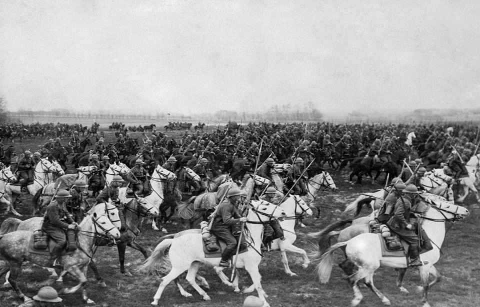 WW2 Pologne progression de la cavalerie allemande en 1939 