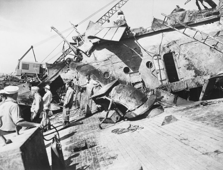 USS Oklahoma Recovery