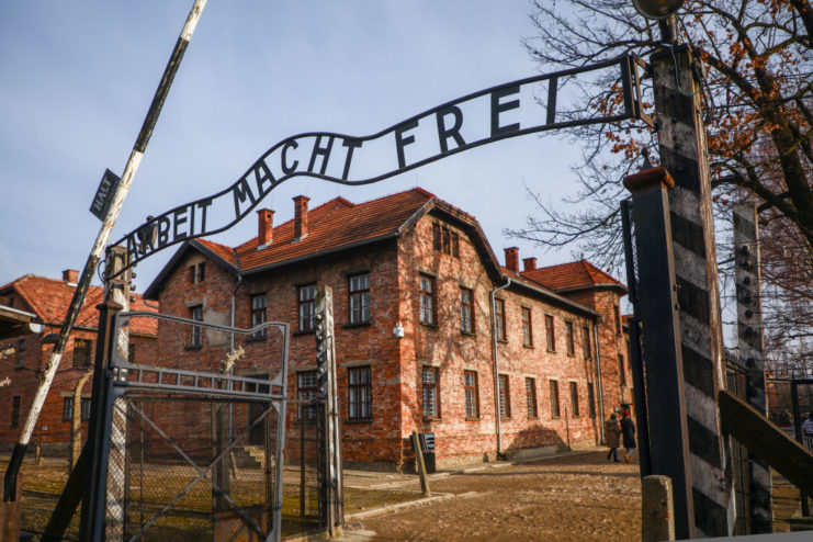 Main gate at Auschwitz