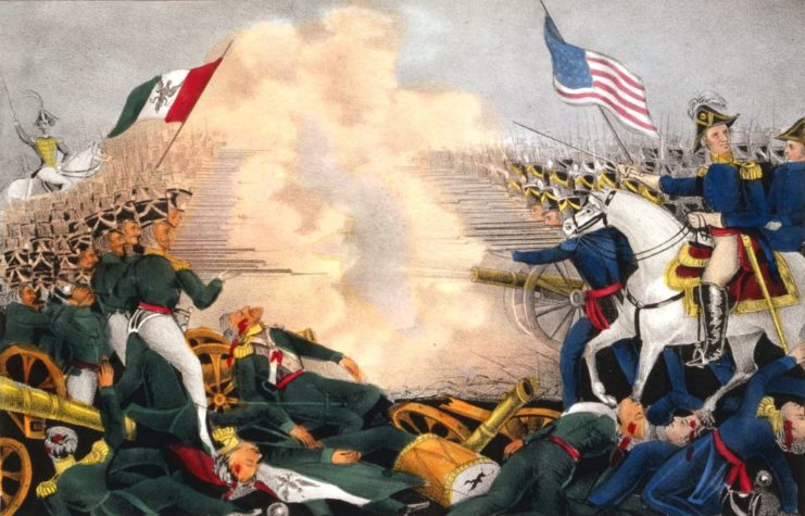 Painting of the Battle of Buena Vista