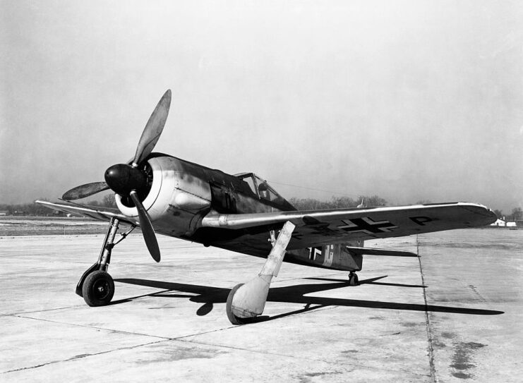 Focke-Wulf Fw 190 G-3 parked on the tarmac