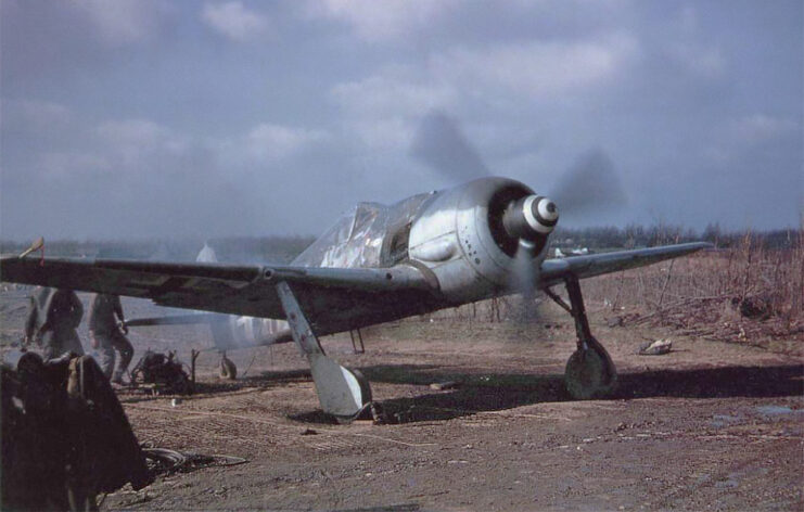 Focke-Wulf Fw 190 A-8/R2 'Sturmböcke' parked on the tarmac