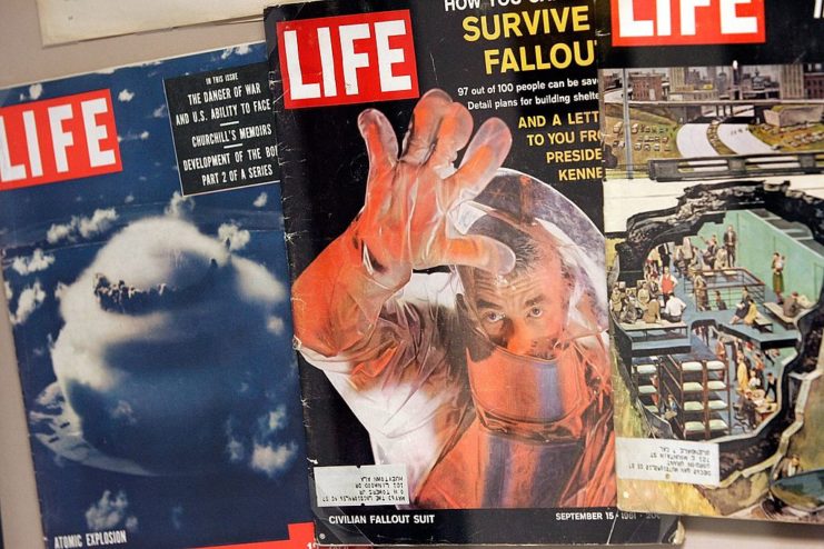 Three issues of Life magazine