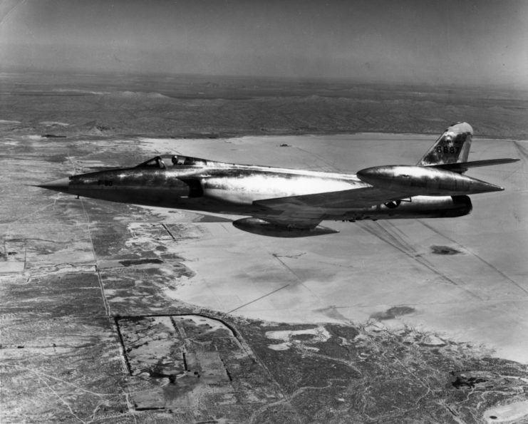 Lockheed XF-90 in flight