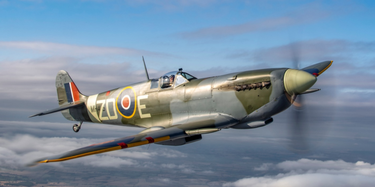 Supermarine Spitfire in the air