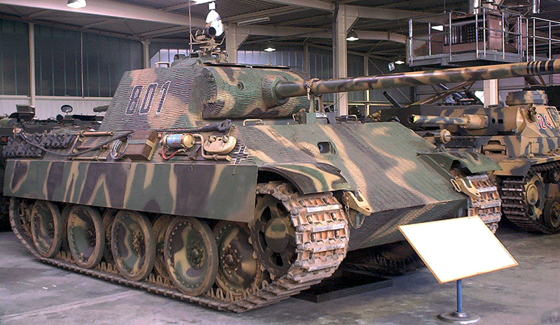 PanzerV Ausf.G with Zimmerit applied. (Photo Credit: Stahlkocher / Wikipedia (CC BY-SA 2.0)