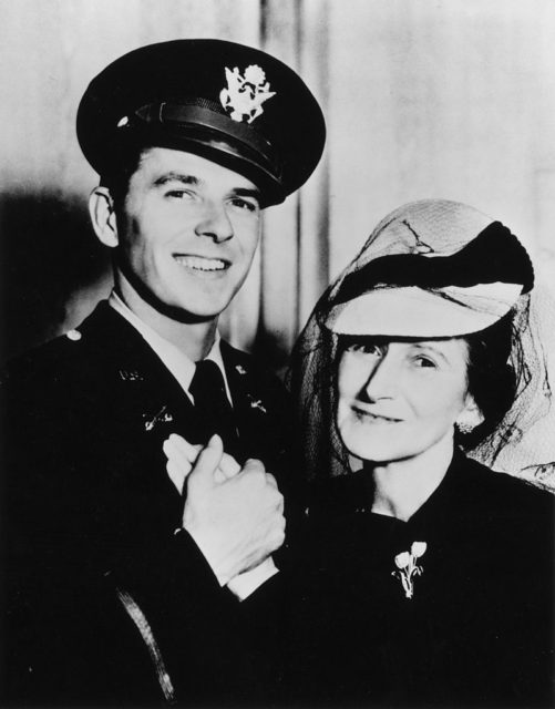 Ronald Reagan and his mother